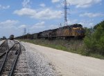 UP 5940  1Jun2011  NB at JAMA with empty coal cars 